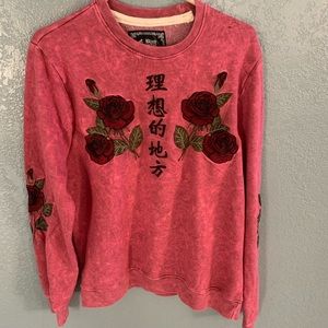 BRAND NEW Red Blind Rooster Sweatshirt size Large